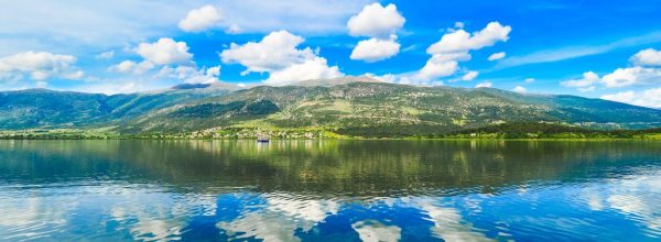 Ioannina - Lake Pamvotida with reflects